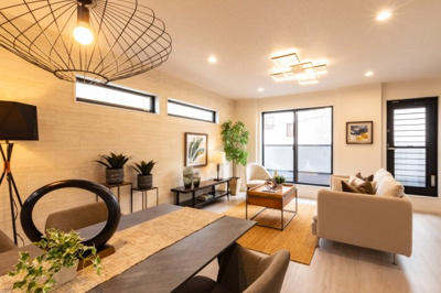 【その他】 | マイタウン浜甲子園　プレミアム　建築条件付き売土地♪ | 【同社施工例写真】床材・・・Panasonic製が標準仕様！LDKには、床暖房3か所標準で付いています♪