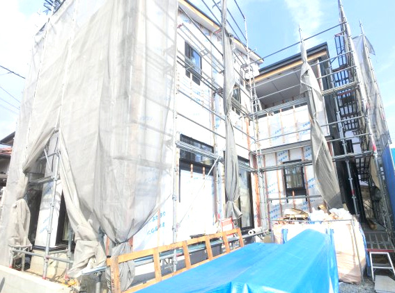 鳥栖市田代外町2期1区画の外観|建築中