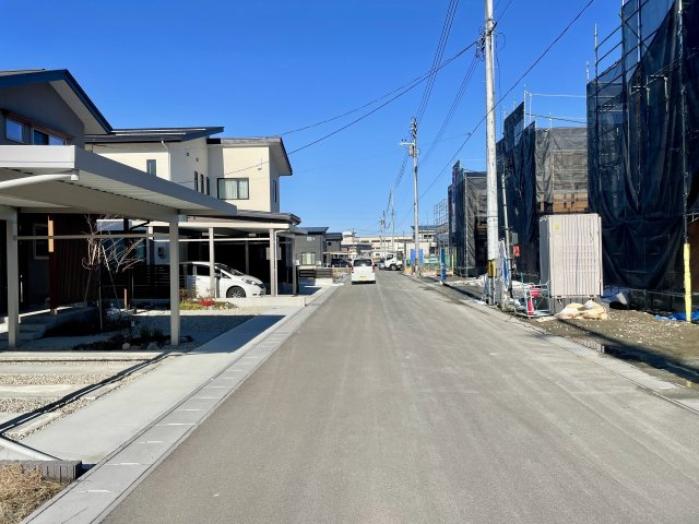 【前面道路含む現地写真】 | 新築分譲住宅　山形市浜崎　第3　全3棟
