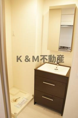 リブリ・アザレアの洗面所|ゆったりとスペースのある洗面所