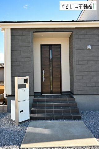 【玄関】 | Livele Garden.S加須市南大桑　【平屋】新築住宅 | ≪3号棟≫
現地(2026年1月撮影)