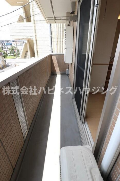 エシカルコートのバルコニー