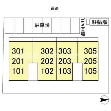 エシカルコートの区画図