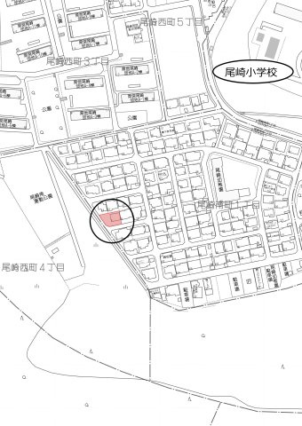 中古住宅　尾崎南町1丁目の地図