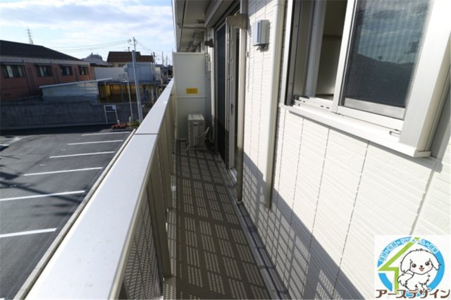 メゾン　ベルハープのバルコニー|パース写真