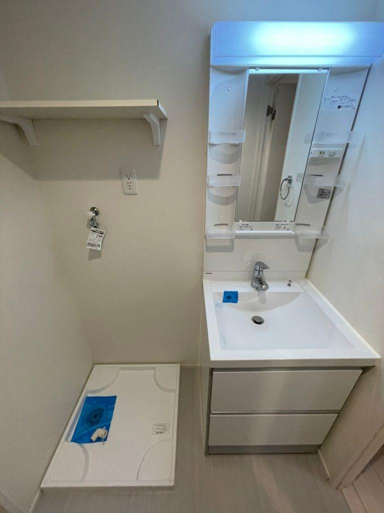 ハーモニーテラス伝馬　名古屋市賃貸　仲介手数料無料の洗面所|洗面