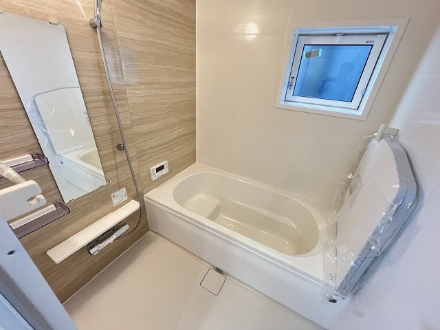 【浴室】 | 福岡市南区柏原1丁目　1号棟（全1棟）【仲介手数料無料・0円】 | 施工例。浴室です。施工例は完成時と異なる場合があります。