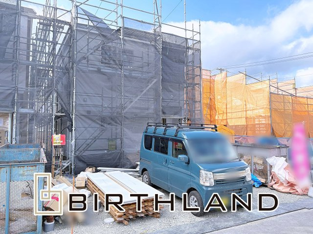 新築戸建・新築建売　南相馬市原町区西町三丁目【オール電化住宅】原町三小・原町一中の外観|〈1号棟〉間もなく完成いたします！