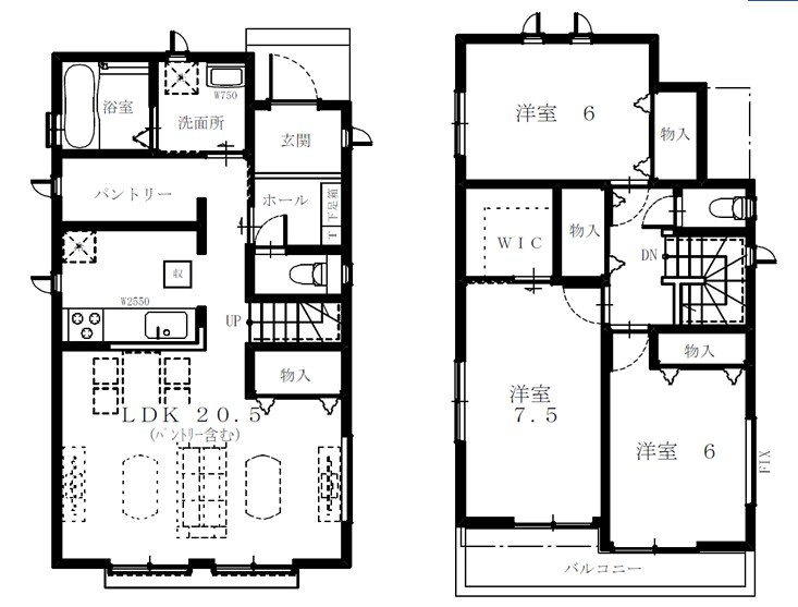 ハートフルタウン　今泉新町267番の間取り