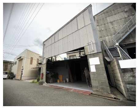 弥生町　貸倉庫・工場の外観