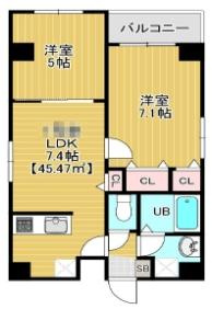 Bloom錦糸町の間取り