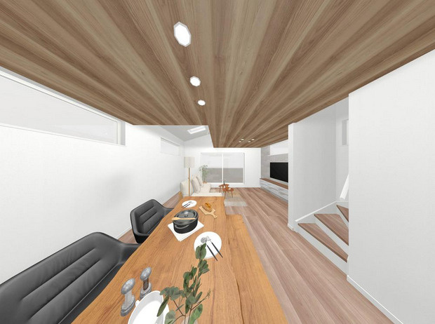 中野区沼袋3丁目　利便と快適　開放感溢れる角地含む最終2棟の完成予想図|A号棟