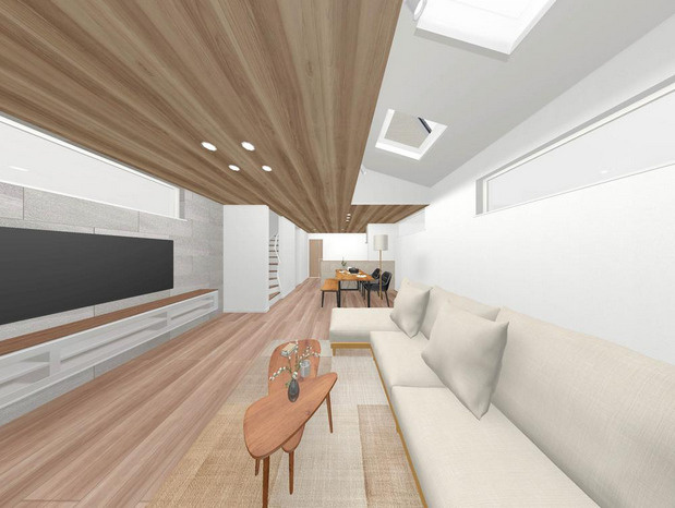 中野区沼袋3丁目　利便と快適　開放感溢れる角地含む最終2棟の完成予想図|A号棟