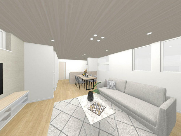 中野区沼袋3丁目　利便と快適　開放感溢れる角地含む最終2棟の完成予想図|B号棟