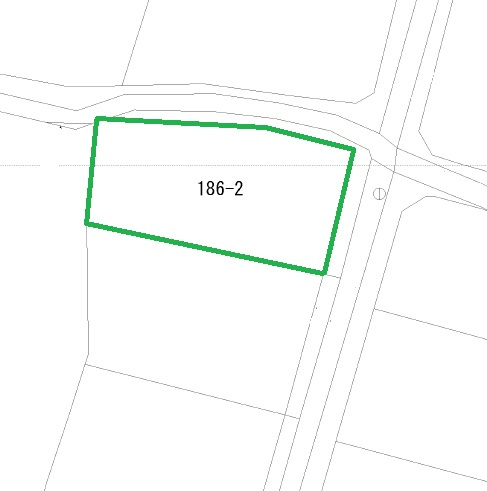 前橋市堤町売地の区画図