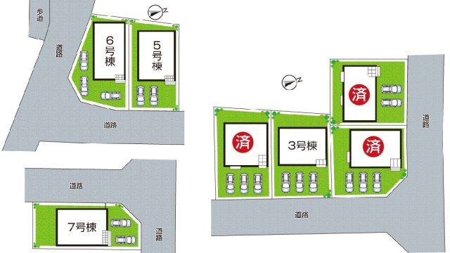 姫路市勝原区山戸　第4期　新築一戸建ての区画図|全4区画