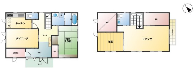 【間取り】 | 行田市門井町2丁目　中古戸建
