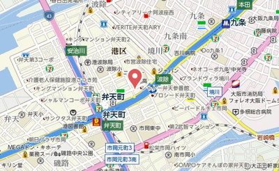 【地図】 | エスリード弁天町グロリア