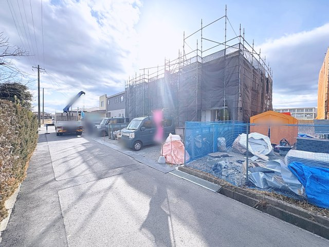 新築戸建・新築建売　南相馬市原町区西町三丁目【オール電化住宅】原町三小・原町一中の前面道路含む現地写真