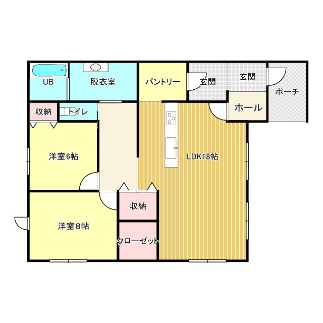 若葉町貸家の間取り