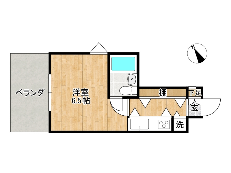 クリーンピア南大路時計台の間取り