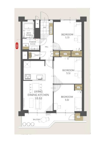 東急美しが丘ドエリングB棟の画像