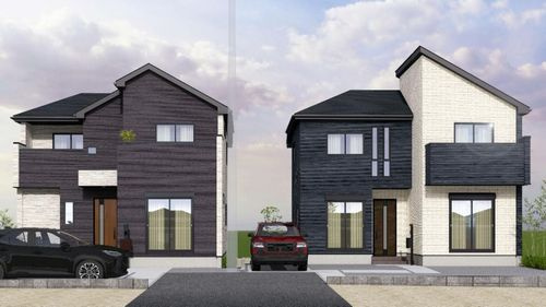 【外観パース】 | 【仲介手数料０円】小田原市飯田岡6期　新築一戸建て　全4区画 | 小田原市飯田岡6期　新築一戸建て　全4区画