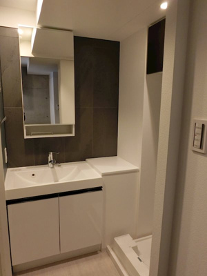 【洗面所】 | 新品家具付きマンション神田佐久間町2(KaGood東京)