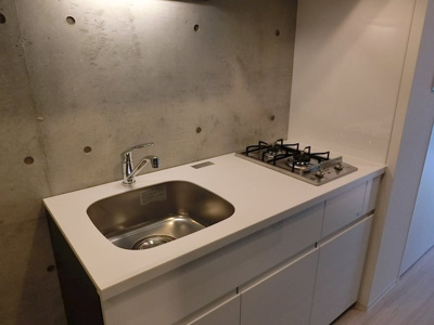 【キッチン】 | 新品家具付きマンション神田佐久間町2(KaGood東京)