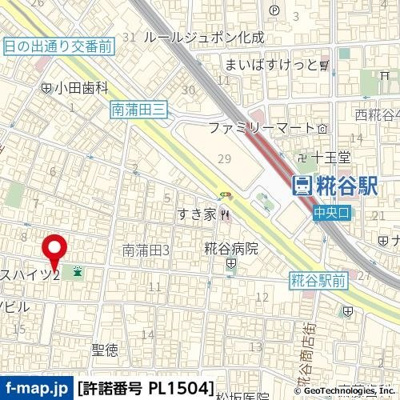 【地図】 | スカイコート蒲田