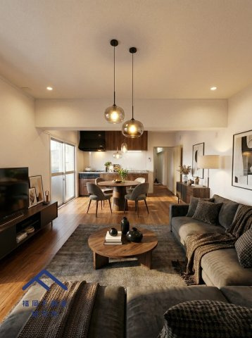 下大利団地27の居間・リビング