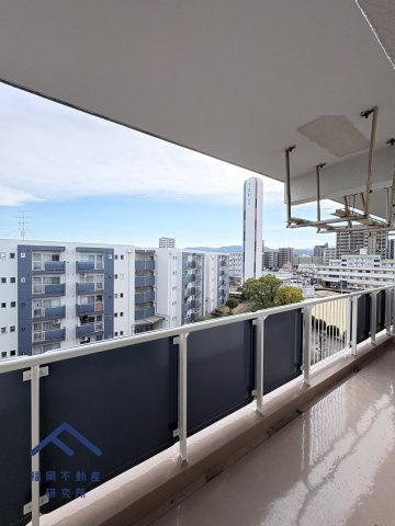 下大利団地27のバルコニー