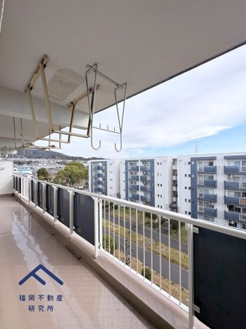 下大利団地27のバルコニー