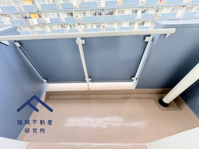 下大利団地27のバルコニー