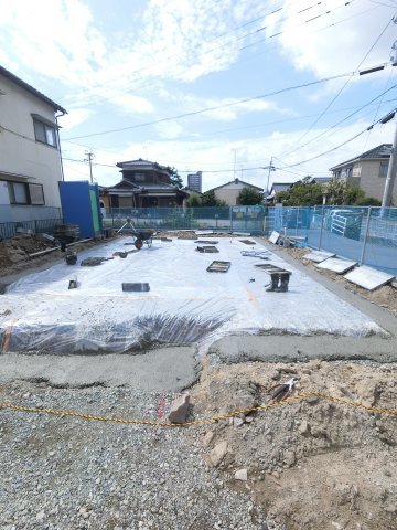 佐賀市朝日町1期1区画の外観|建築中