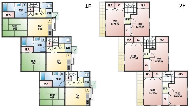【間取り】 | 八代市古城町　1棟アパート