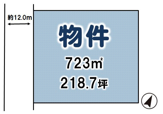 筑西市藤ケ谷の土地図