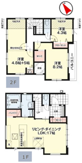 【間取り】 | 【仲介手数料無料！！】八王子市長沼町　新築戸建て（全7棟）2号棟　4599万円