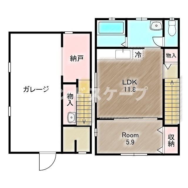 ＡＵＢＥIIの間取り|高崎、前橋のお部屋探しはエンドスケープまで！お客様の理想お聞かせ下さい♪