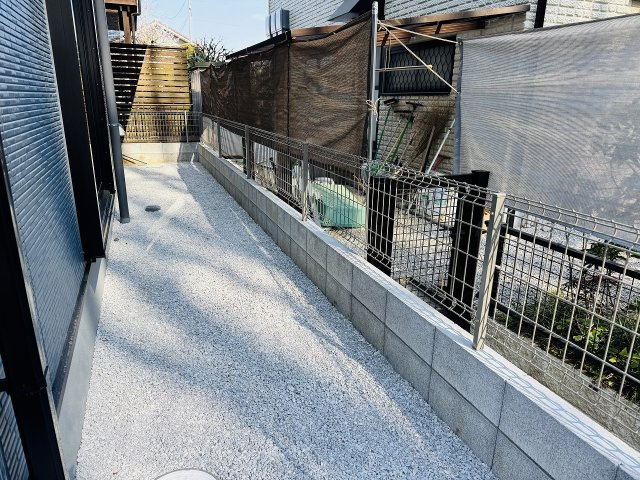 八王子市　元八王子町　新築一戸建て　２３期の庭|～ちょっとしたプランター植えなども楽しめるスペース～