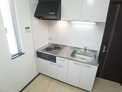 【キッチン】 | J・グランデ神戸谷上 | システムキッチン、2口ガスコンログリル付き