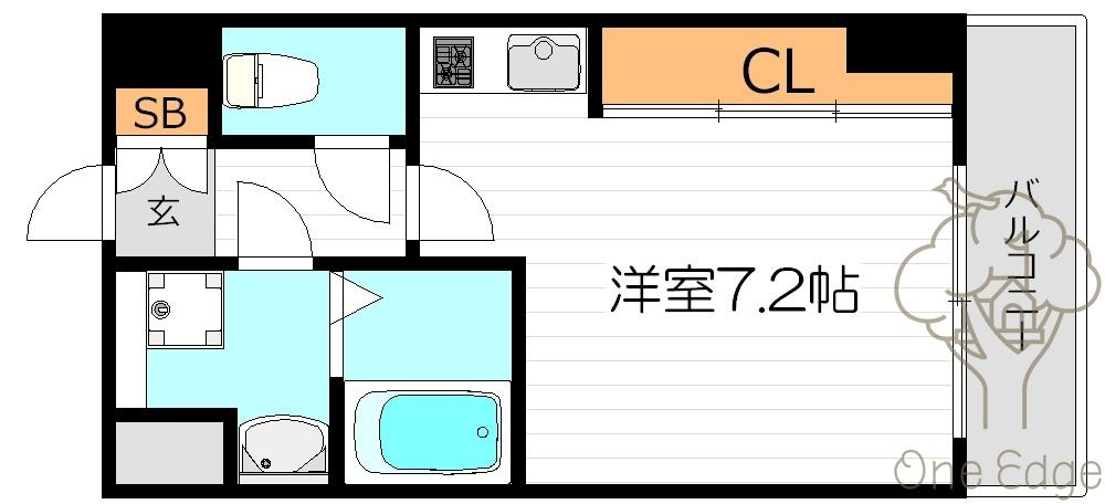 トレヴァンス梅田の間取り