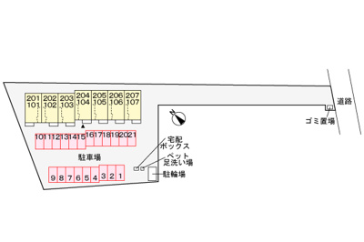 【区画図】 | ネオフルールA