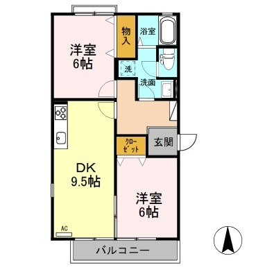 トゥインクル東和田の間取り