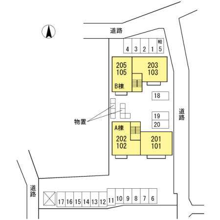 トゥインクル東和田の区画図