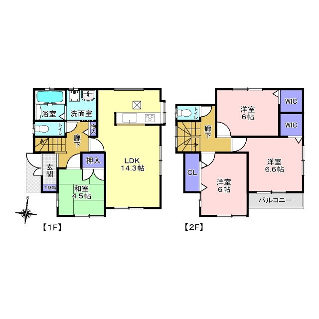 足立区保木間5丁目　中古戸建の間取り|2025年10月室内リフォーム済みで大変キレイです