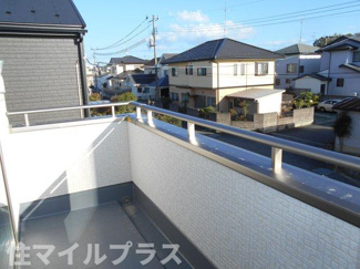 【バルコニー】 | 郡山市安積町笹川新築一戸建て2棟 | 広々としたバルコニーです
