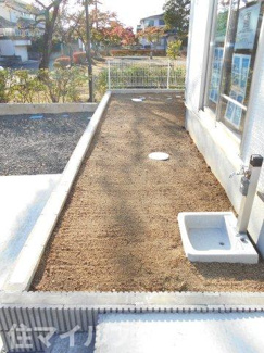 【庭】 | 郡山市安積町笹川新築一戸建て2棟 | お庭の付いた物件です