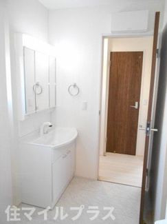 【独立洗面台】 | 郡山市安積町笹川新築一戸建て2棟 | 使いやすい独立洗面台です