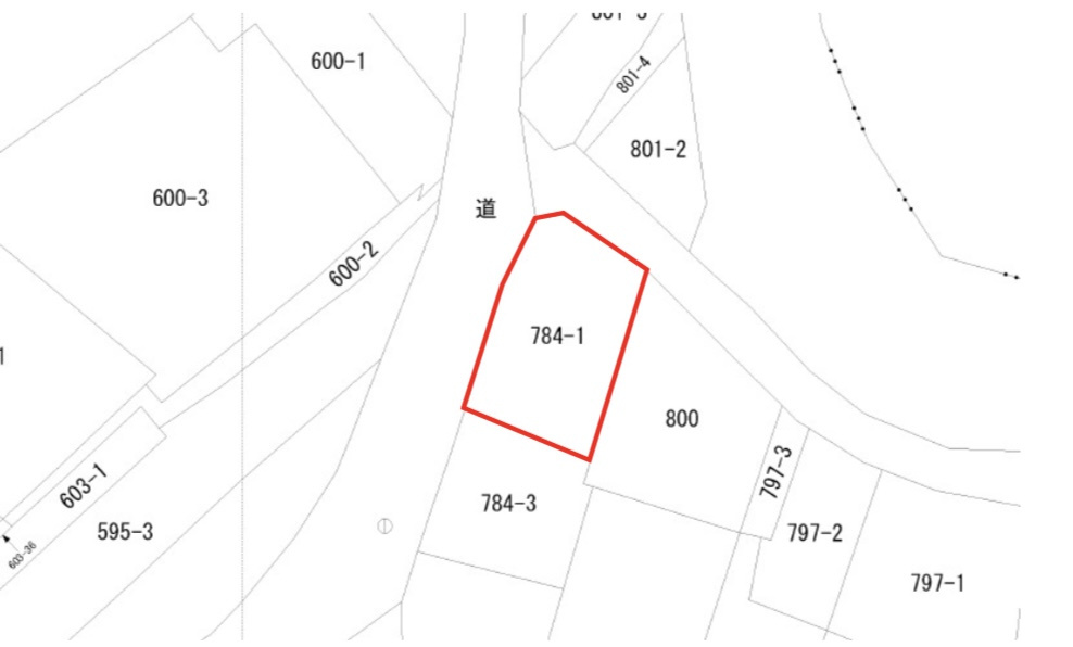 城島町西青木売地の区画図